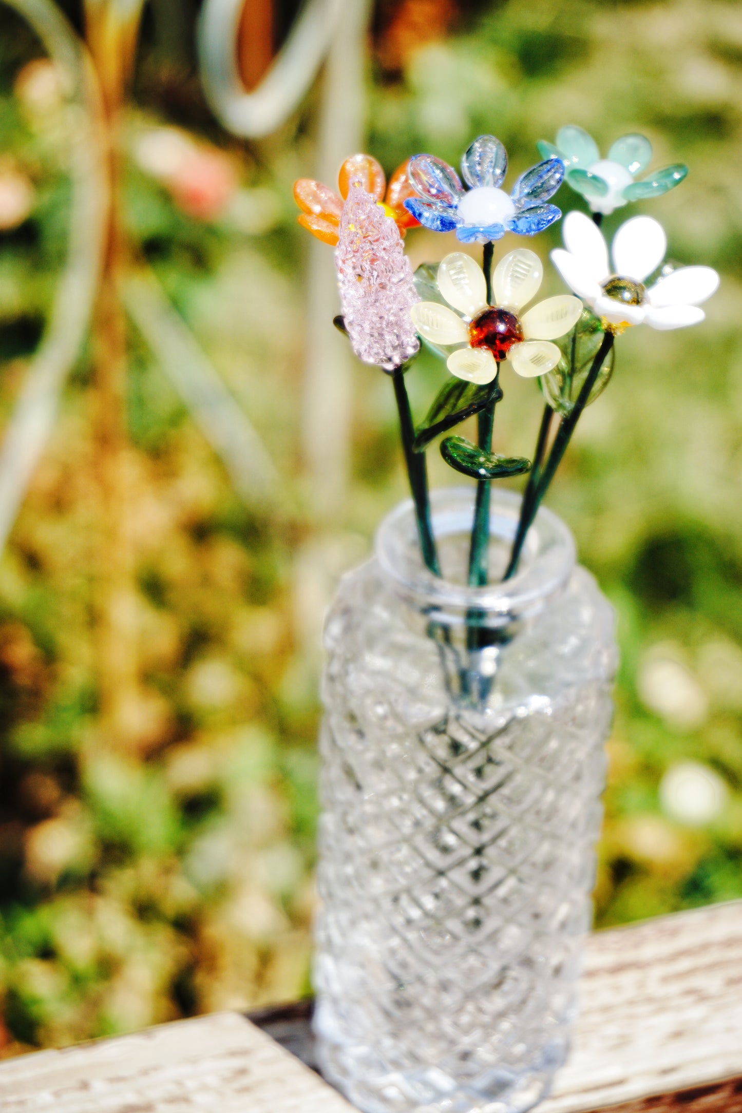 Transparent Handcrafted Glass Bouquet