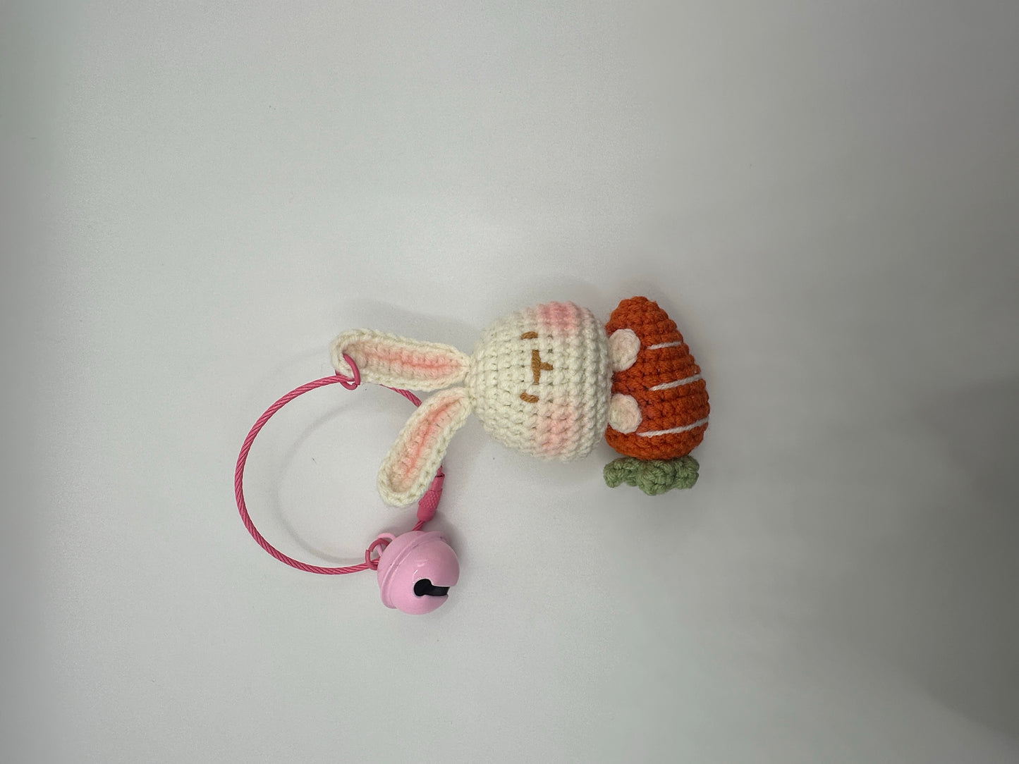 Adorable Handmade Plush Bunny Keychain