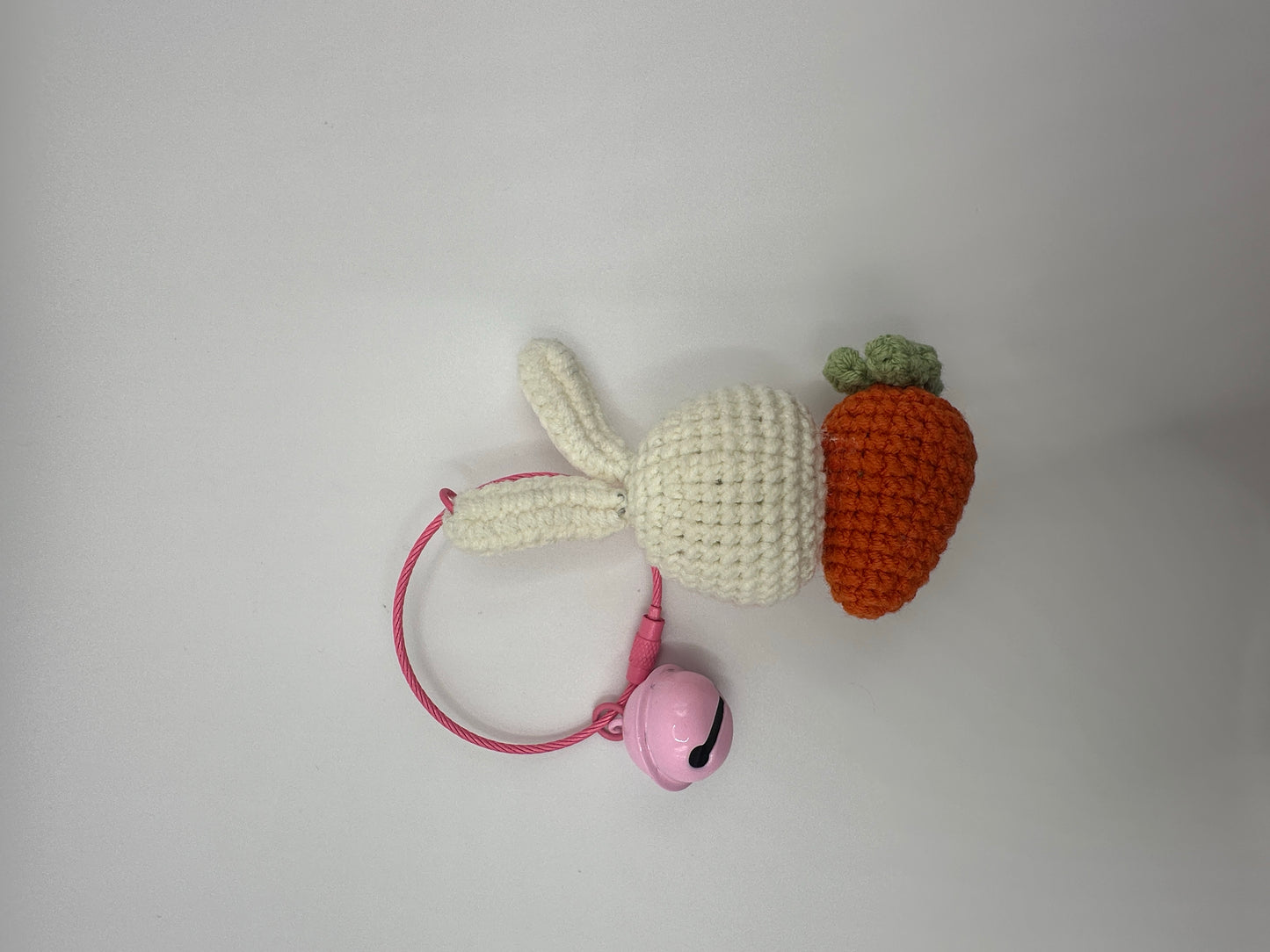 Adorable Handmade Plush Bunny Keychain