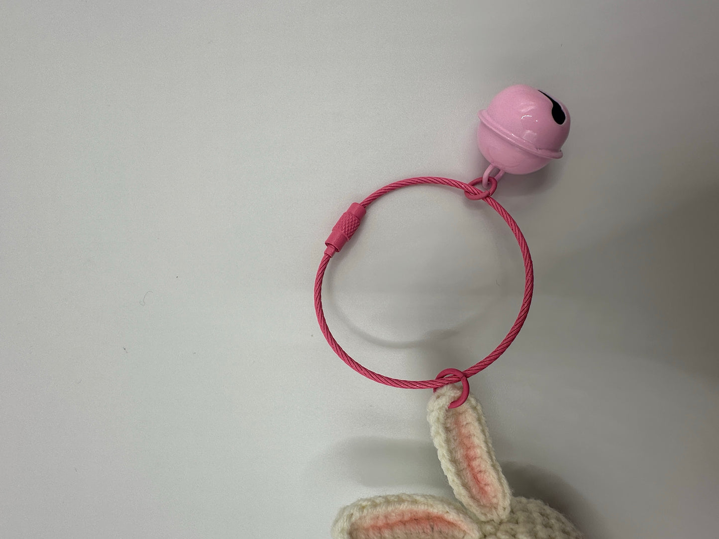 Adorable Handmade Plush Bunny Keychain